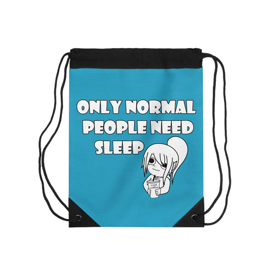 Sleep Deprived Drawstring Bag