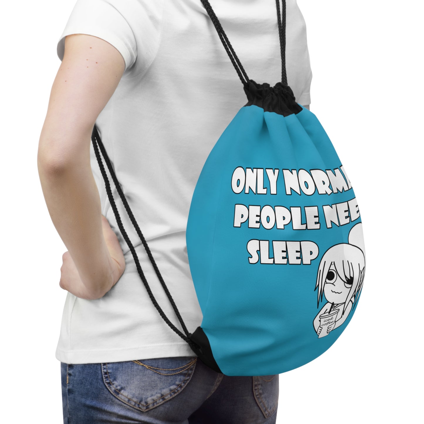 Sleep Deprived Drawstring Bag