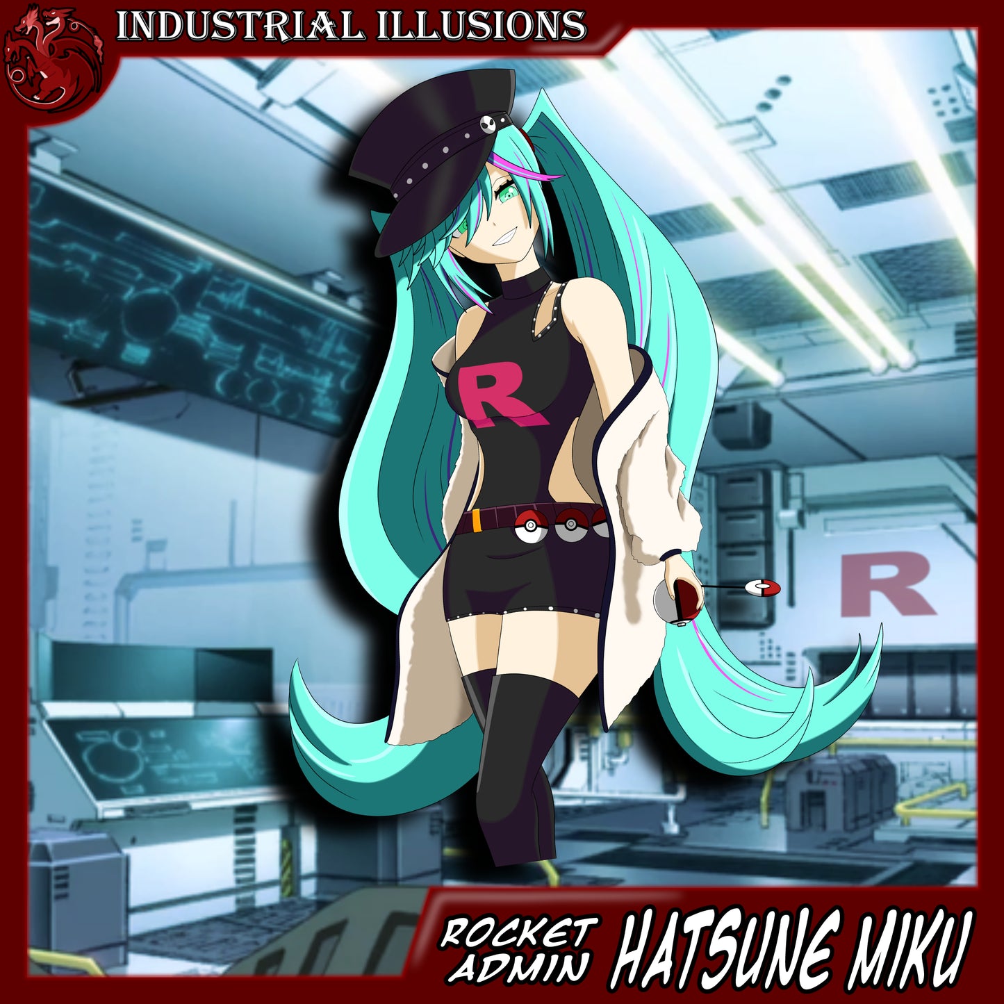 Rocket Admin Hatsune Miku Sticker