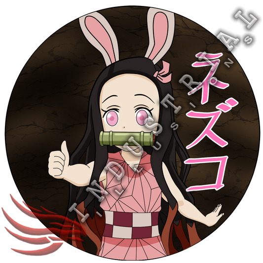 Bunny Nezuko Button