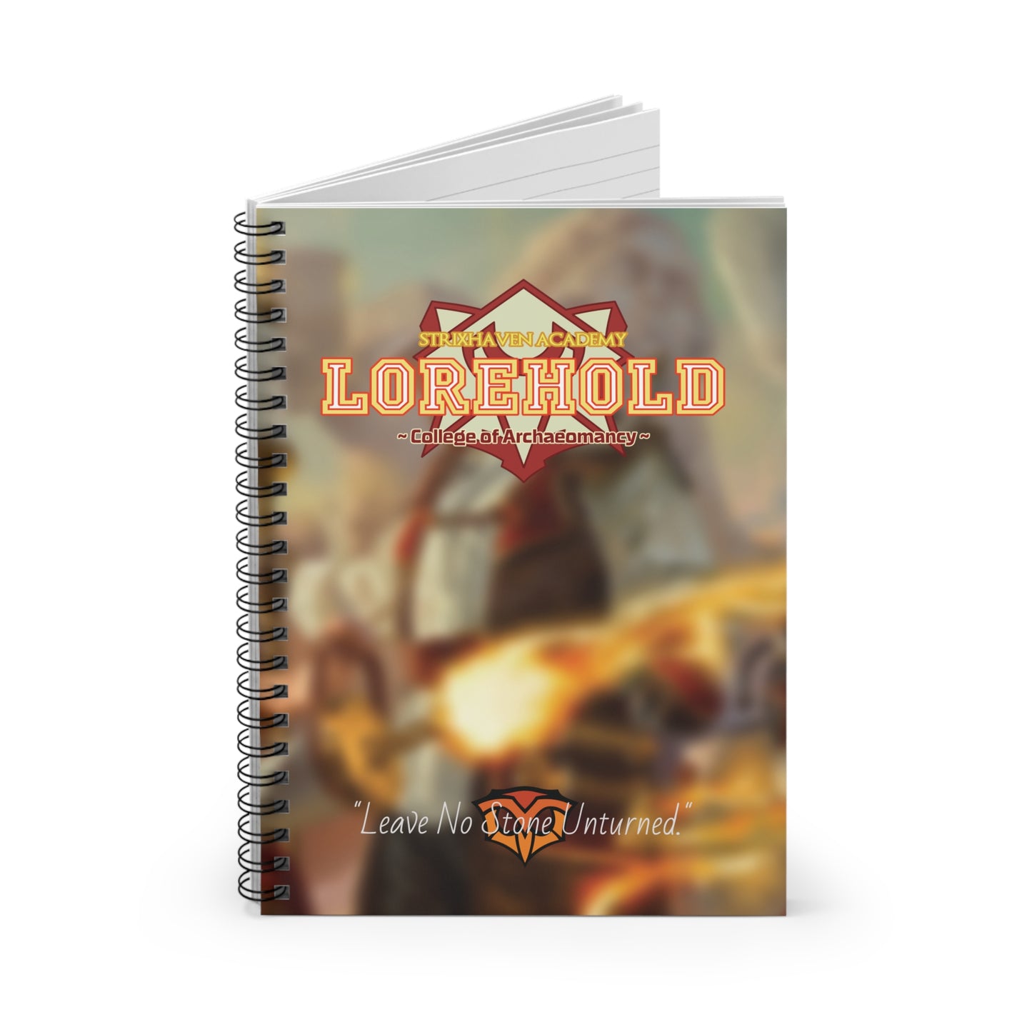 Lorehold Spiral Notebook — Strixhaven College of Archaeomancy Ruled Journal