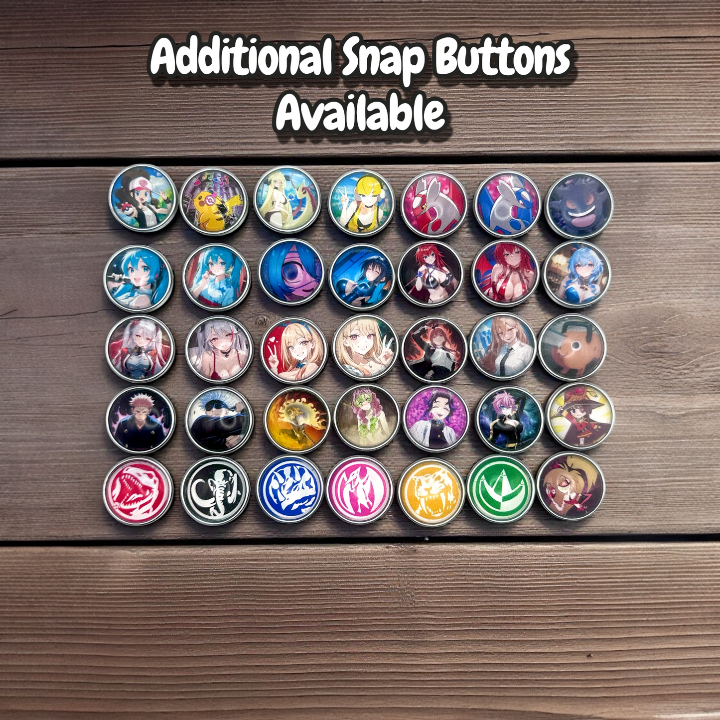 Pokemon Keystone Snap Button Bracelet