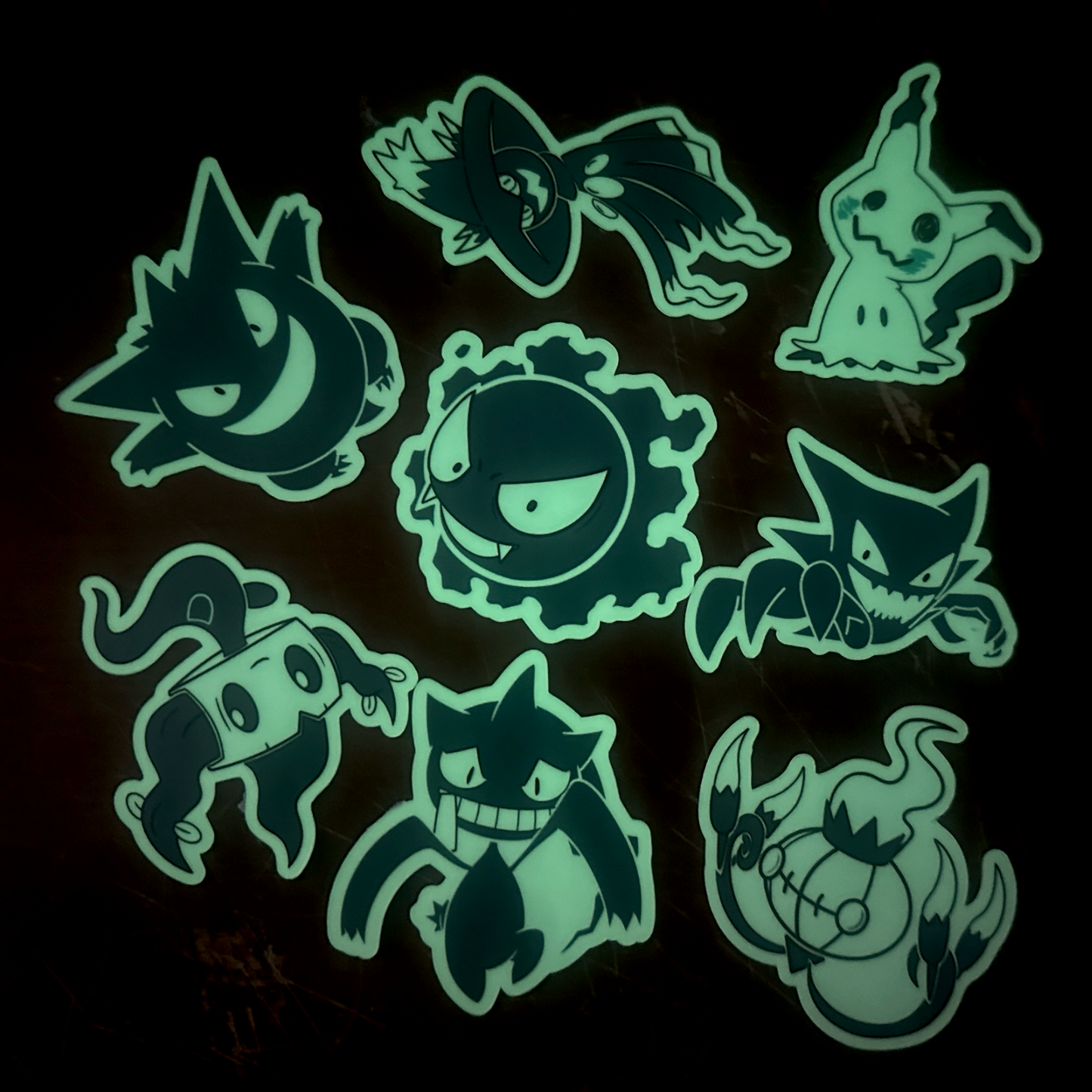Pokemon Glow in the Dark Ghost Set