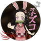 Bunny Nezuko Button